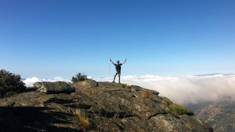 View from the GR7 overlooking Bubión