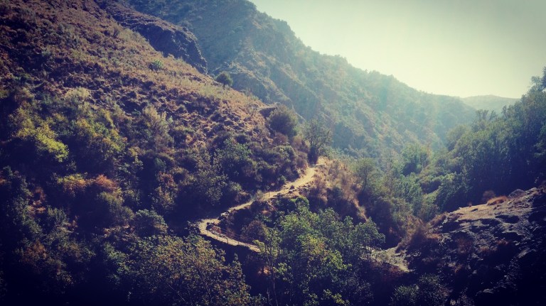 Path down from the Sierra Mecina